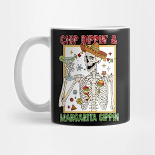 Chip Dippin' And Margarita Sippin' Funny Cinco de Mayo Men Mug